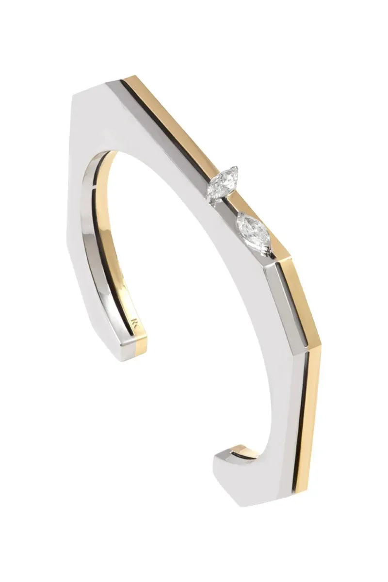 Rainbow K Diamond Marquise Bold Bracelet | Thumbnail 3