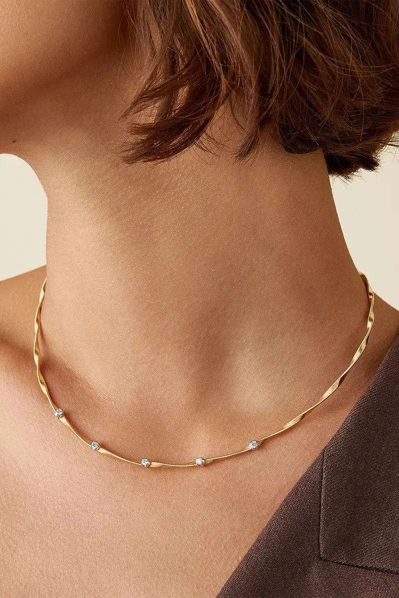 MARCO BICEGO Diamond Marrakech Twisted Coil Station Necklace | Thumbnail 2 MARCO BICEGO Diamond Marrakech Twisted Coil Station Necklace | Thumbnail 2