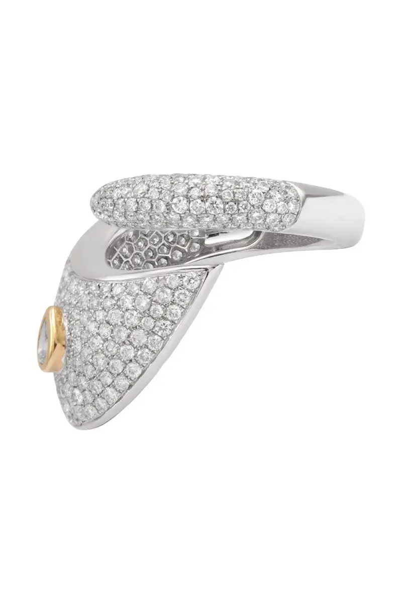 Rainbow K Diamond Pave Dune Ring | Thumbnail 2 Rainbow K Diamond Pave Dune Ring | Thumbnail 2