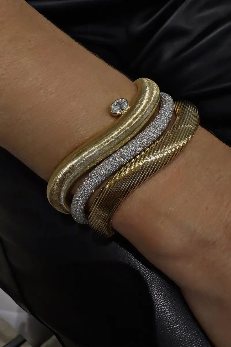 Rainbow K Diamond Pave Illusion Bracelet | Thumbnail 2 Rainbow K Diamond Pave Illusion Bracelet | Thumbnail 2
