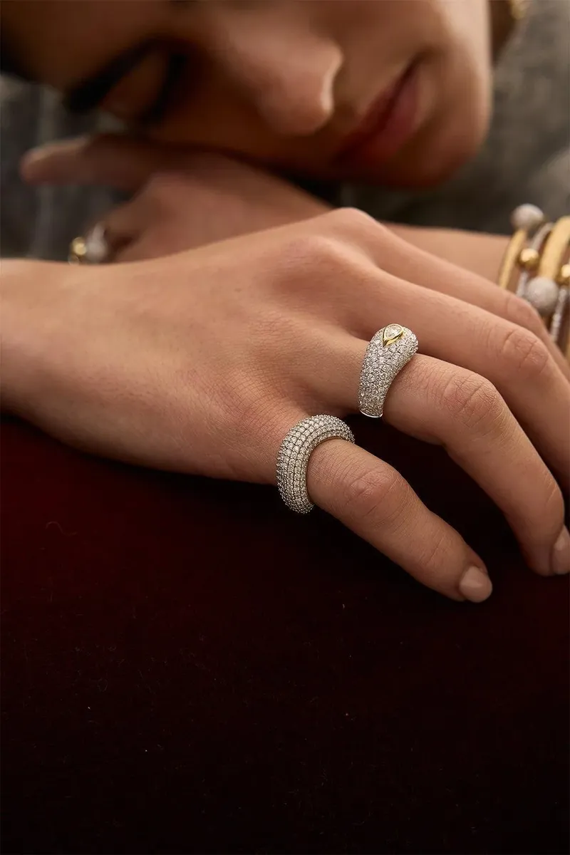Rainbow K Diamond Pave Prestige Ring | Thumbnail 2 Rainbow K Diamond Pave Prestige Ring | Thumbnail 2