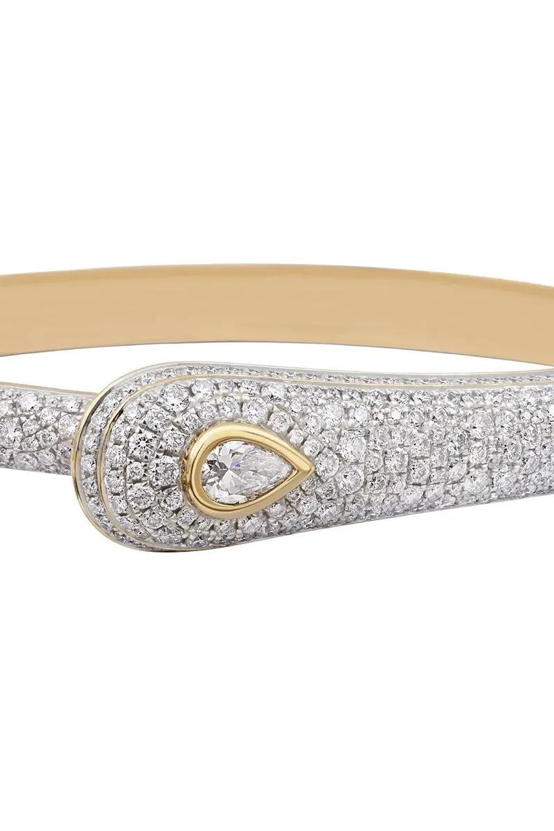 Rainbow K Diamond Pear Prestige Bangle Bracelet | Thumbnail 3 Rainbow K Diamond Pear Prestige Bangle Bracelet | Thumbnail 3