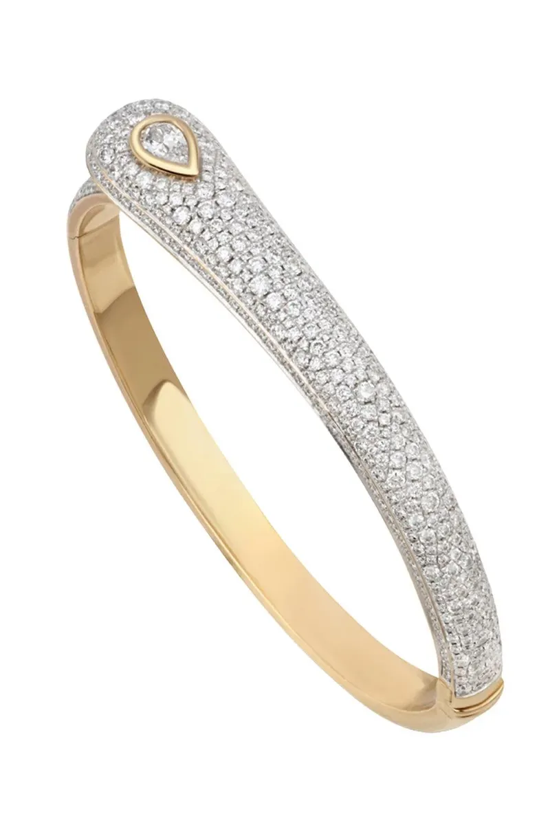Rainbow K Diamond Pear Prestige Bangle Bracelet | Thumbnail 4 Rainbow K Diamond Pear Prestige Bangle Bracelet | Thumbnail 4