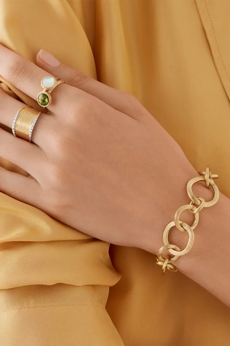 MARCO BICEGO Jaipur Gold Hand Engraved Link Bracelet | Thumbnail 3 MARCO BICEGO Jaipur Gold Hand Engraved Link Bracelet | Thumbnail 3