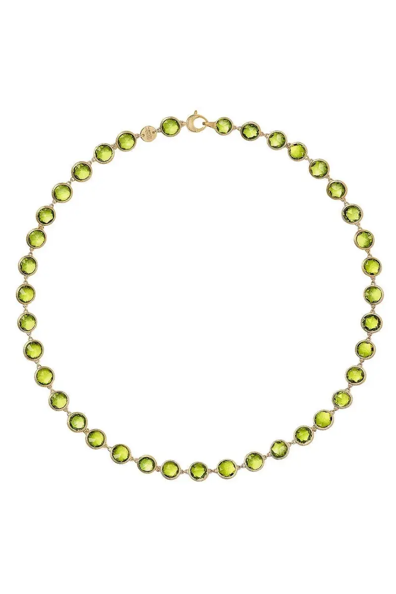 Peridot Jaipur Link Necklace Peridot Jaipur Link Necklace