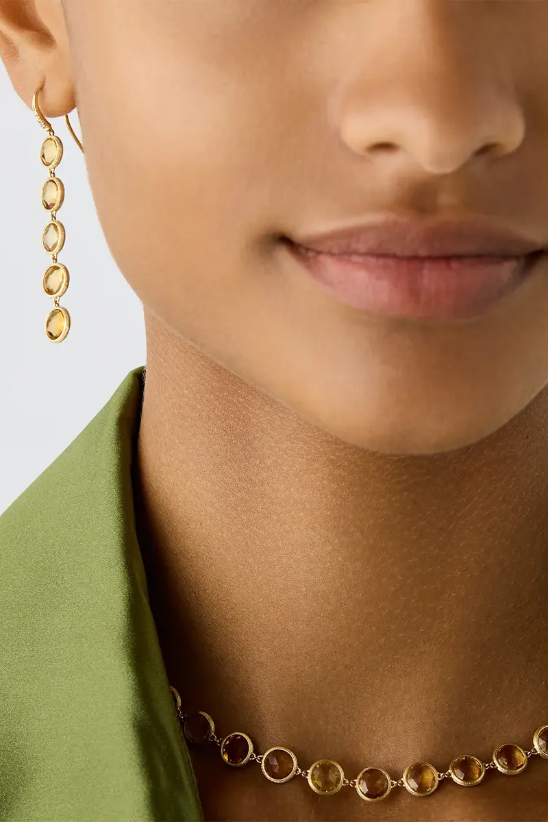 MARCO BICEGO Yellow Quartz Diamond Drop Earrings | Thumbnail 2 MARCO BICEGO Yellow Quartz Diamond Drop Earrings | Thumbnail 2