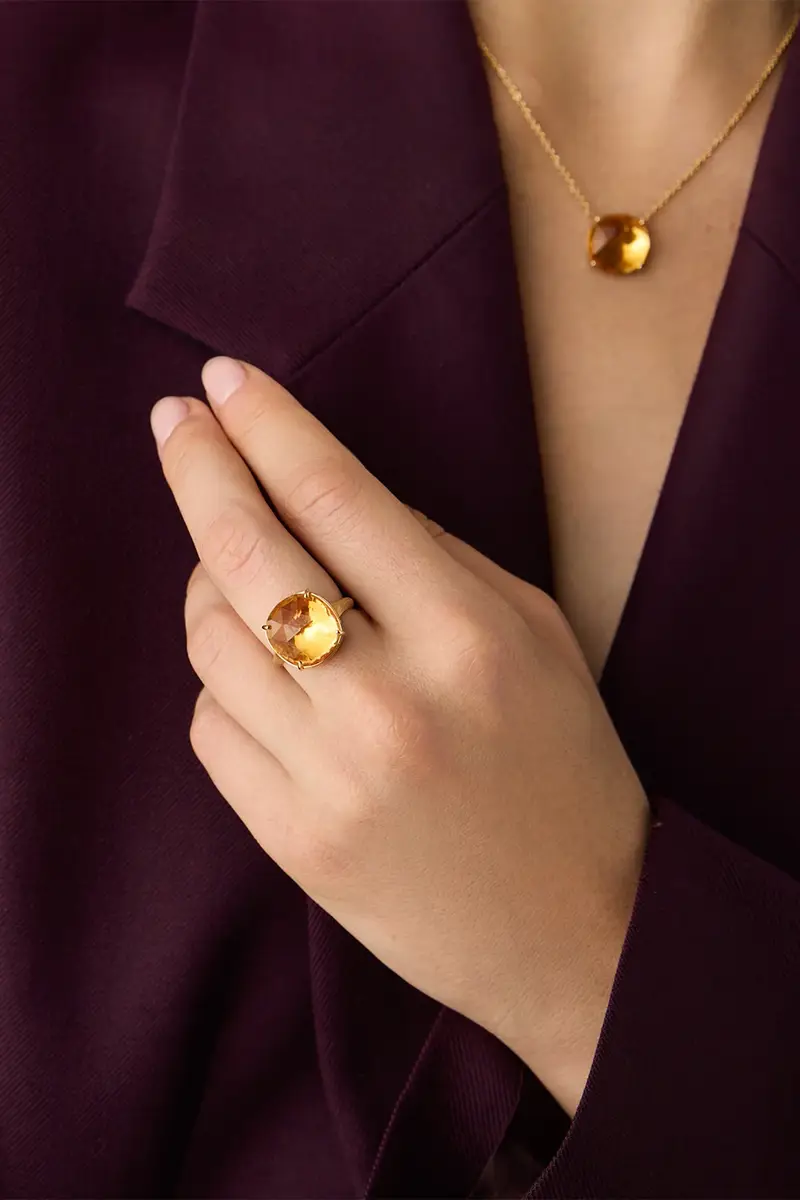MARCO BICEGO Yellow Quartz Jaipur Cocktail Ring | Thumbnail 2 MARCO BICEGO Yellow Quartz Jaipur Cocktail Ring | Thumbnail 2