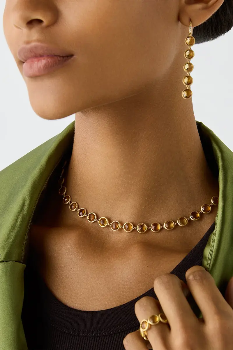 MARCO BICEGO Yellow Quartz Jaipur Link Necklace | Thumbnail 2 MARCO BICEGO Yellow Quartz Jaipur Link Necklace | Thumbnail 2