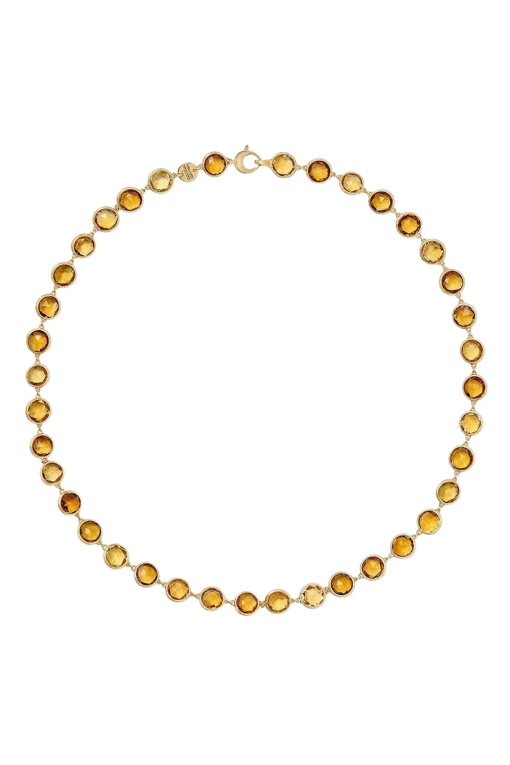 Yellow Quartz Jaipur Link Necklace