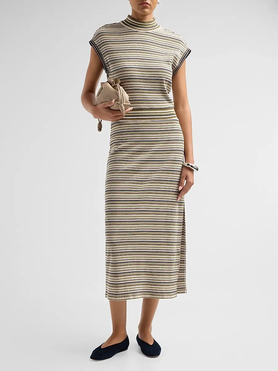 Ramy Brook Women's Natalie Striped Midi Dress | Thumbnail 2 Ramy Brook Women's Natalie Striped Midi Dress | Thumbnail 2