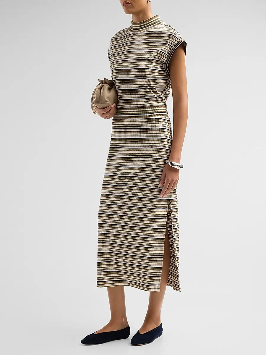 Ramy Brook Women's Natalie Striped Midi Dress | Thumbnail 3 Ramy Brook Women's Natalie Striped Midi Dress | Thumbnail 3