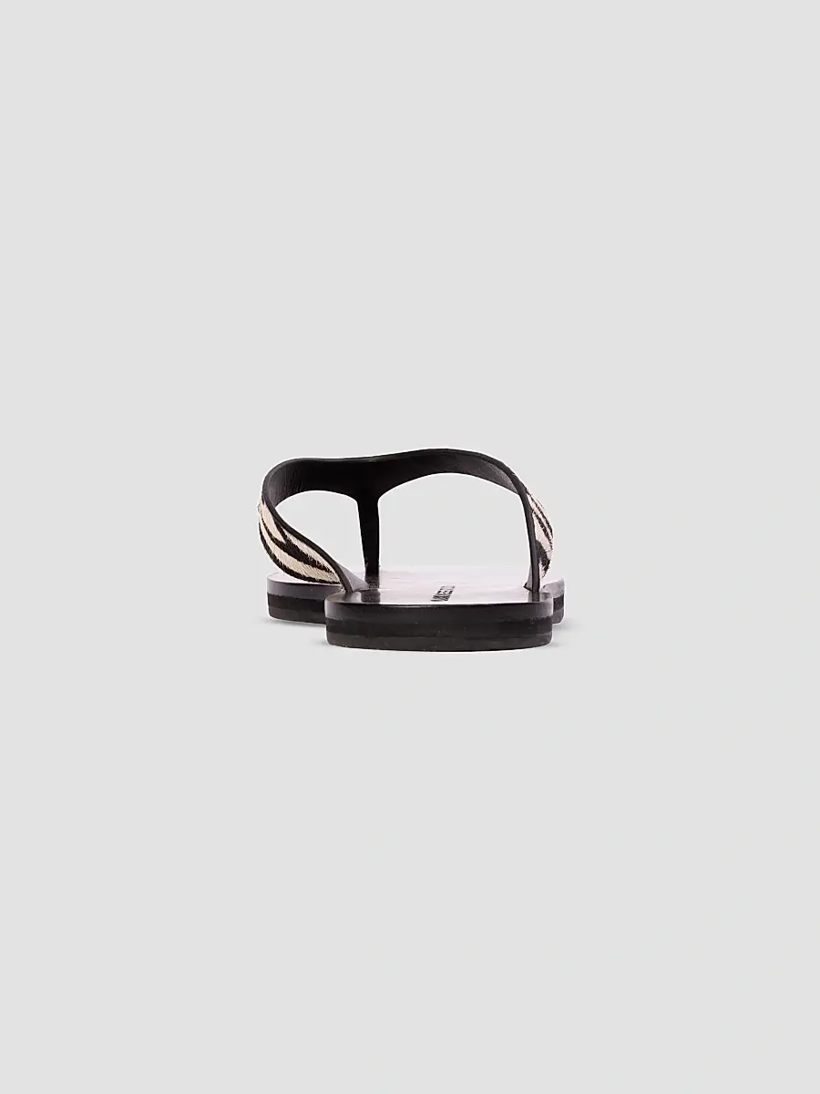 Black Suede Studio Women's Bae Pony Hair Sandals | Thumbnail 3 Black Suede Studio Women's Bae Pony Hair Sandals | Thumbnail 3