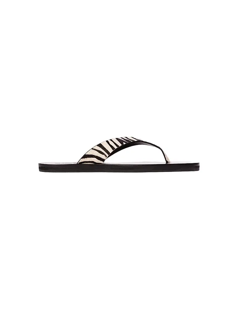 Black Suede Studio Women's Bae Pony Hair Sandals - Zebra Pony Hair - Size 12 | Image 1 Black Suede Studio Women's Bae Pony Hair Sandals - Zebra Pony Hair - Size 12 | Image 1