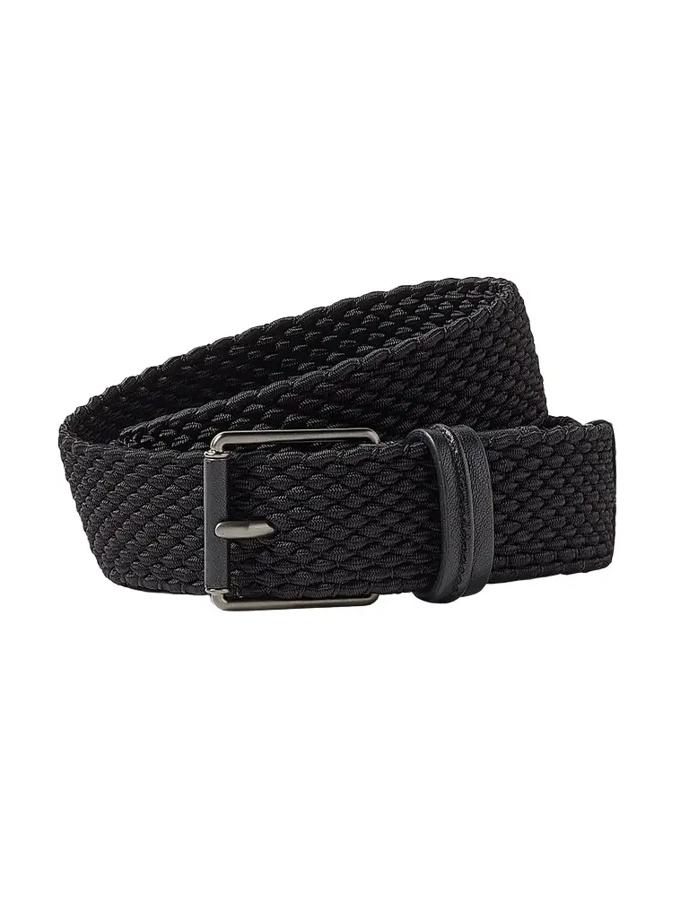 Zegna Men's Rayon Belt - Black | Image 1 Zegna Men's Rayon Belt - Black | Image 1