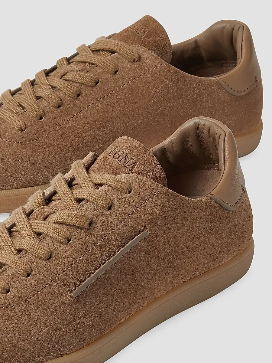 Zegna Men's 232 Suede Sneakers | Thumbnail 5