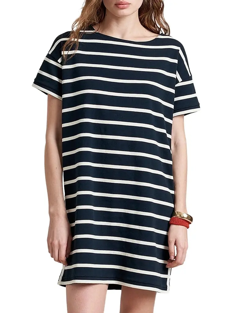 La Ligne Women's Breton Dress - Navy Ecru | Image 1 La Ligne Women's Breton Dress - Navy Ecru | Image 1
