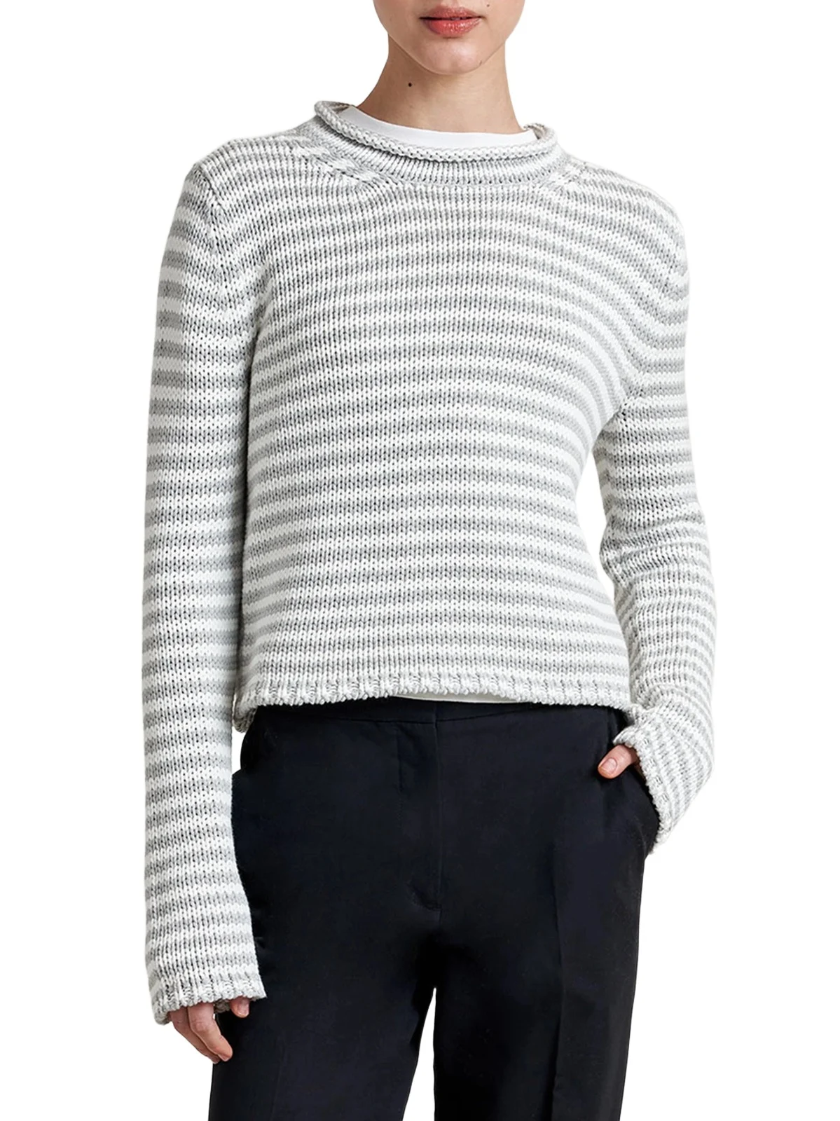 La Ligne Women's Fine Stripe Mini Marina Sweater
