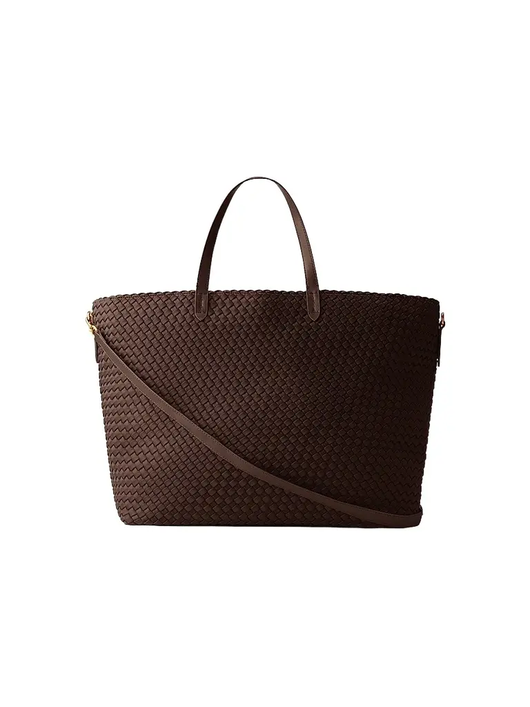 Naghedi Women's Geneva Weekender Tote Bag - Chocolate | Image 1 Naghedi Women's Geneva Weekender Tote Bag - Chocolate | Image 1