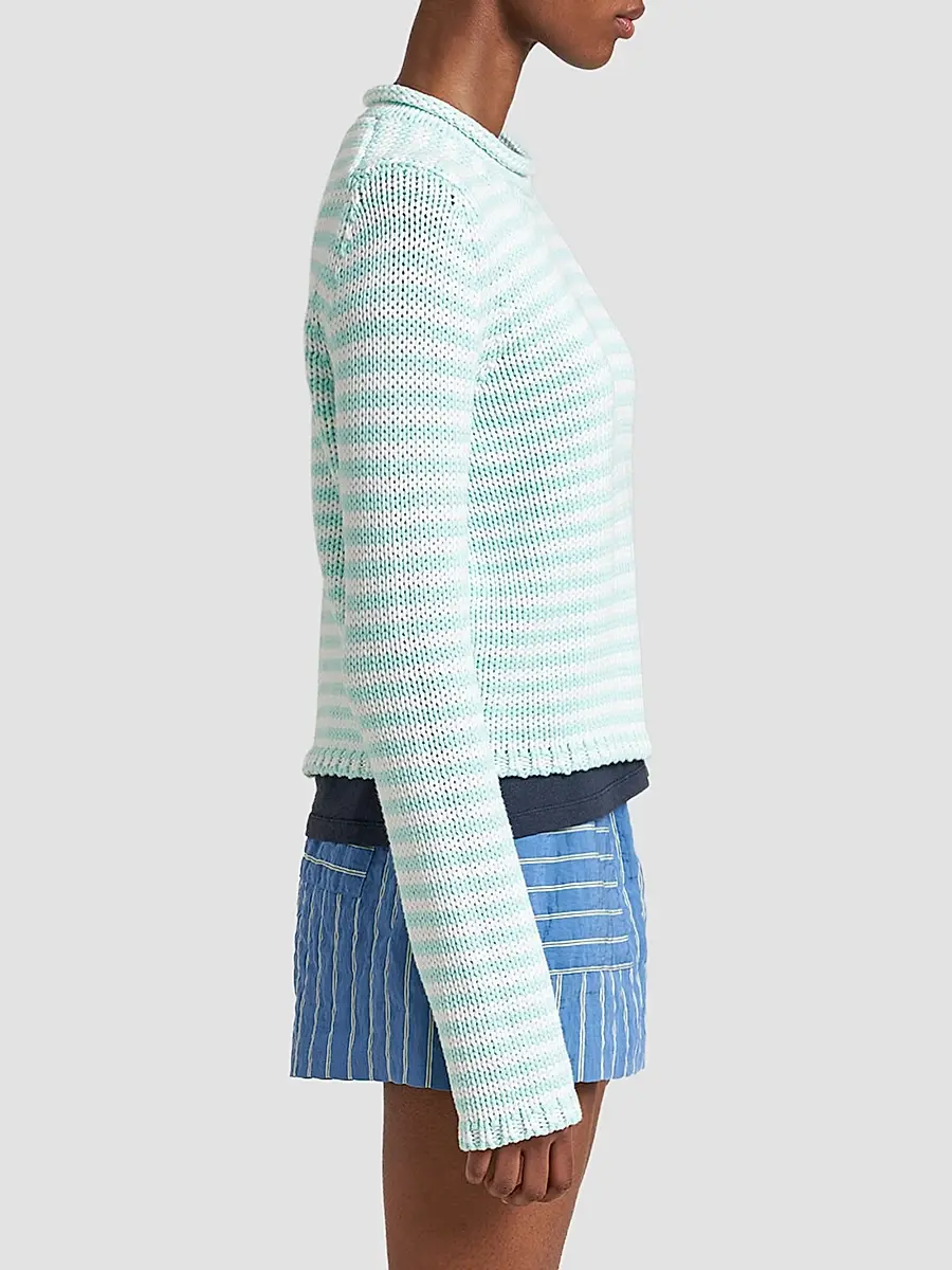 La Ligne Women's Fine Stripe Mini Marina Sweater | Thumbnail 2 La Ligne Women's Fine Stripe Mini Marina Sweater | Thumbnail 2