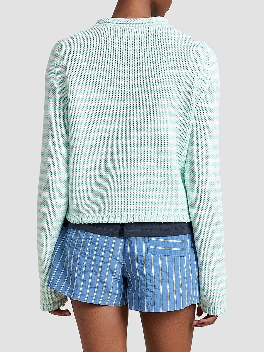 La Ligne Women's Fine Stripe Mini Marina Sweater | Thumbnail 3 La Ligne Women's Fine Stripe Mini Marina Sweater | Thumbnail 3
