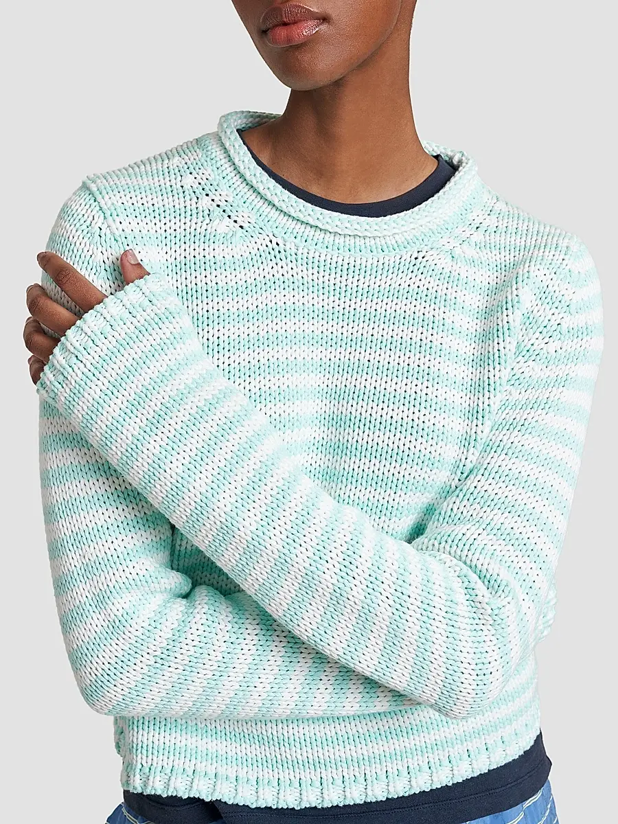 La Ligne Women's Fine Stripe Mini Marina Sweater | Thumbnail 4 La Ligne Women's Fine Stripe Mini Marina Sweater | Thumbnail 4