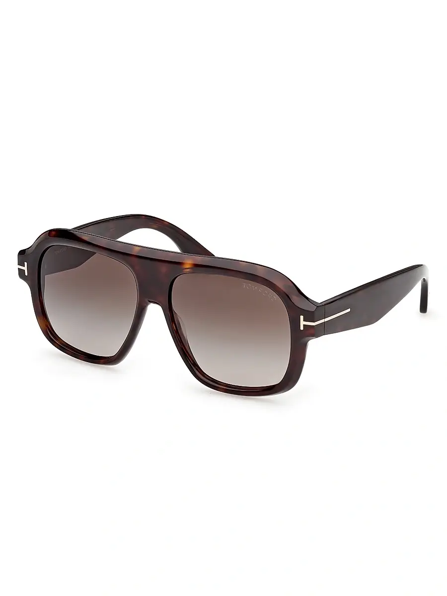 Tom Ford Women's Rhonda-02 56MM Pilot Sunglasses | Image 1 Tom Ford Women's Rhonda-02 56MM Pilot Sunglasses | Image 1