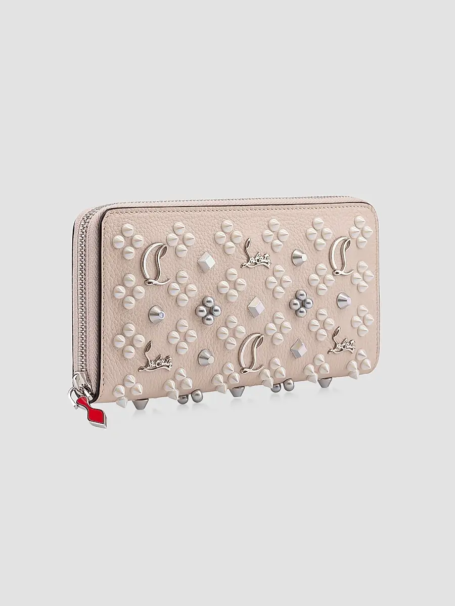 Christian Louboutin Women's Pannettone Spike Leather Wallet | Thumbnail 2 Christian Louboutin Women's Pannettone Spike Leather Wallet | Thumbnail 2