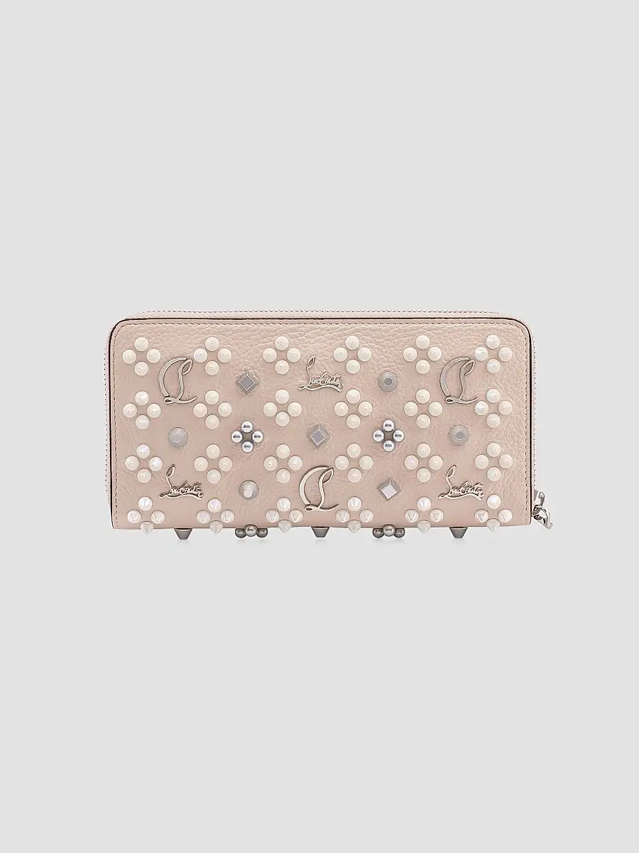 Christian Louboutin Women's Pannettone Spike Leather Wallet | Thumbnail 3 Christian Louboutin Women's Pannettone Spike Leather Wallet | Thumbnail 3