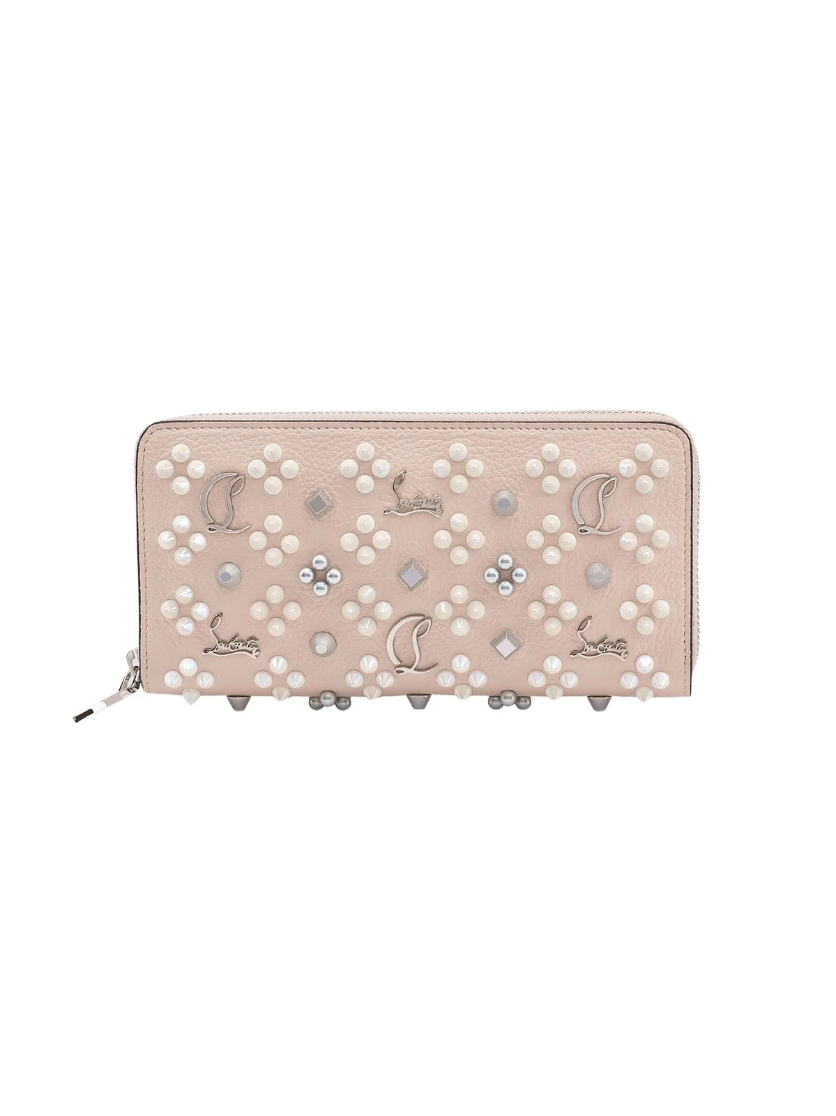 Christian Louboutin Women's Pannettone Spike Leather Wallet
