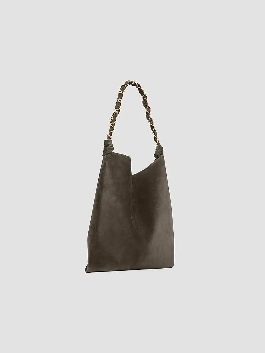 Saint Laurent Women's Amalia in Suede Shoulder Bag | Thumbnail 4 Saint Laurent Women's Amalia in Suede Shoulder Bag | Thumbnail 4