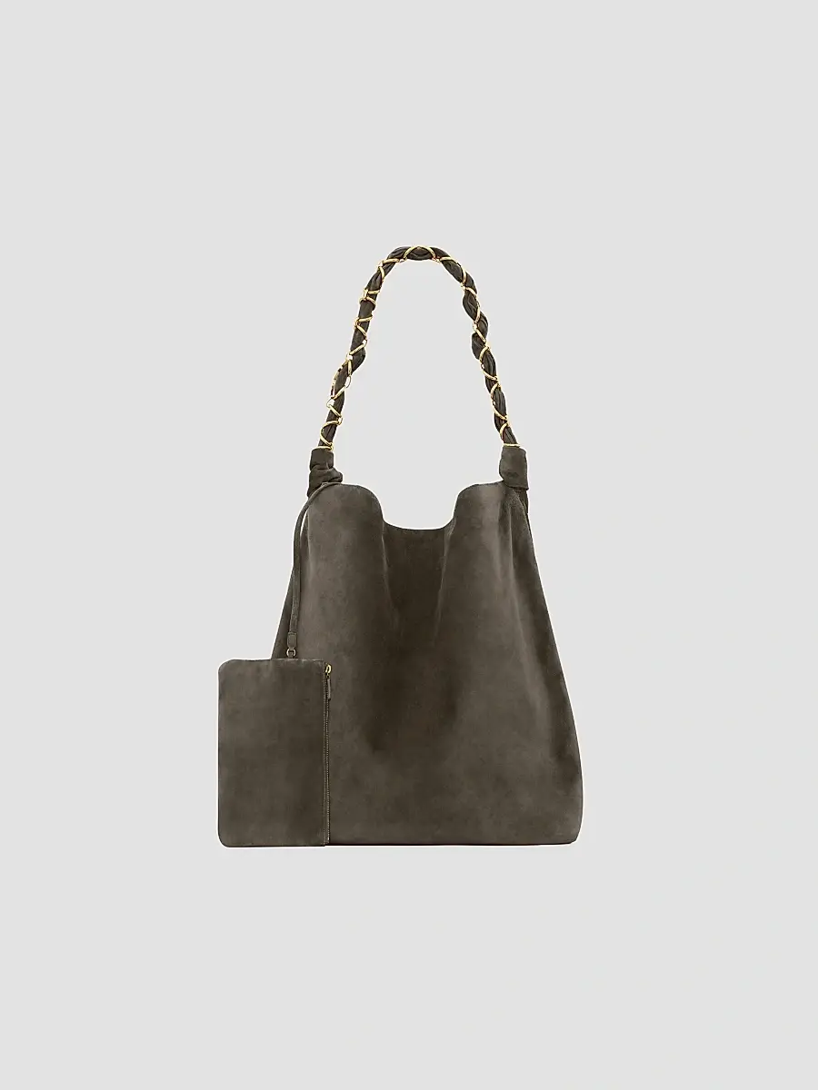Saint Laurent Women's Amalia in Suede Shoulder Bag | Thumbnail 5 Saint Laurent Women's Amalia in Suede Shoulder Bag | Thumbnail 5