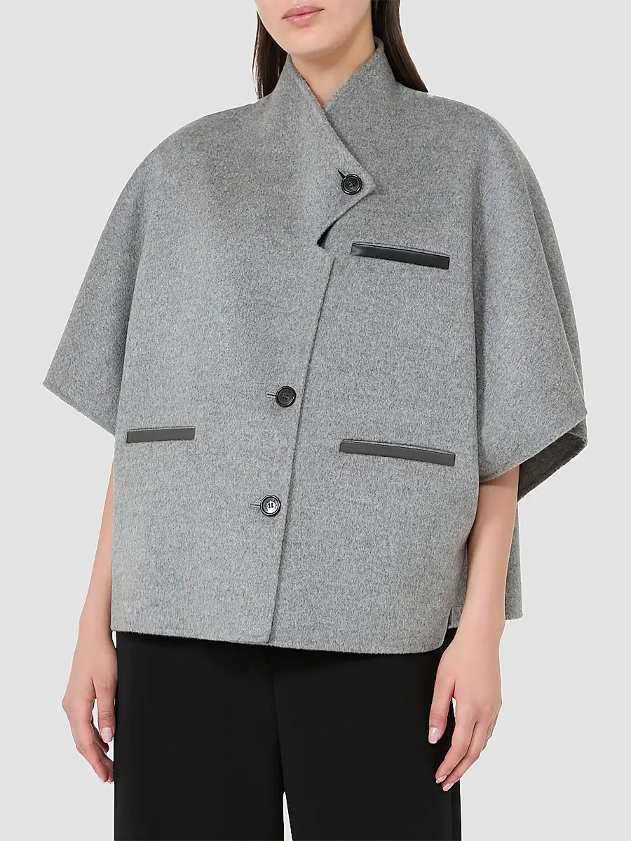 Max Mara Women's Lightweight Cashmere Cape | Thumbnail 3 Max Mara Women's Lightweight Cashmere Cape | Thumbnail 3
