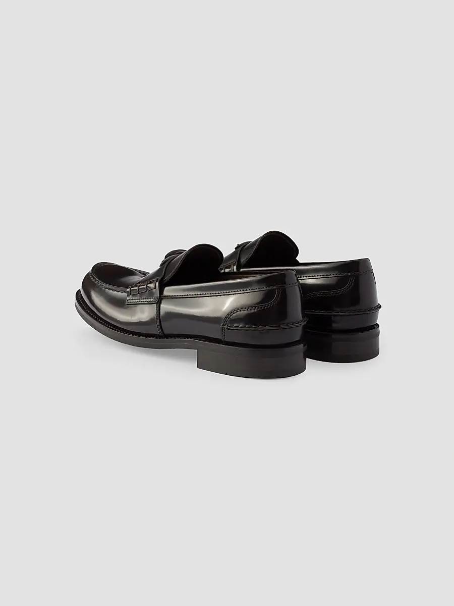 Prada Men's Men's Brushed Leather Loafers | Thumbnail 3 Prada Men's Men's Brushed Leather Loafers | Thumbnail 3