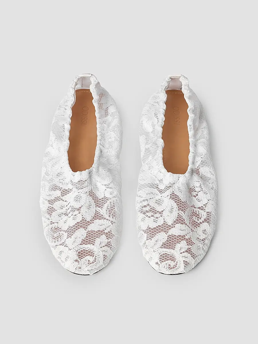 Odissì Women's Aicha Lace Ballerina Flats | Thumbnail 3 Odissì Women's Aicha Lace Ballerina Flats | Thumbnail 3