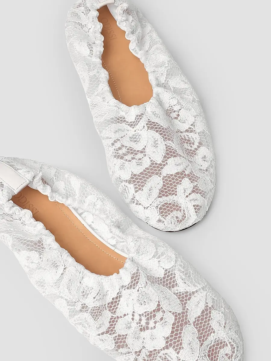Odissì Women's Aicha Lace Ballerina Flats | Thumbnail 4 Odissì Women's Aicha Lace Ballerina Flats | Thumbnail 4