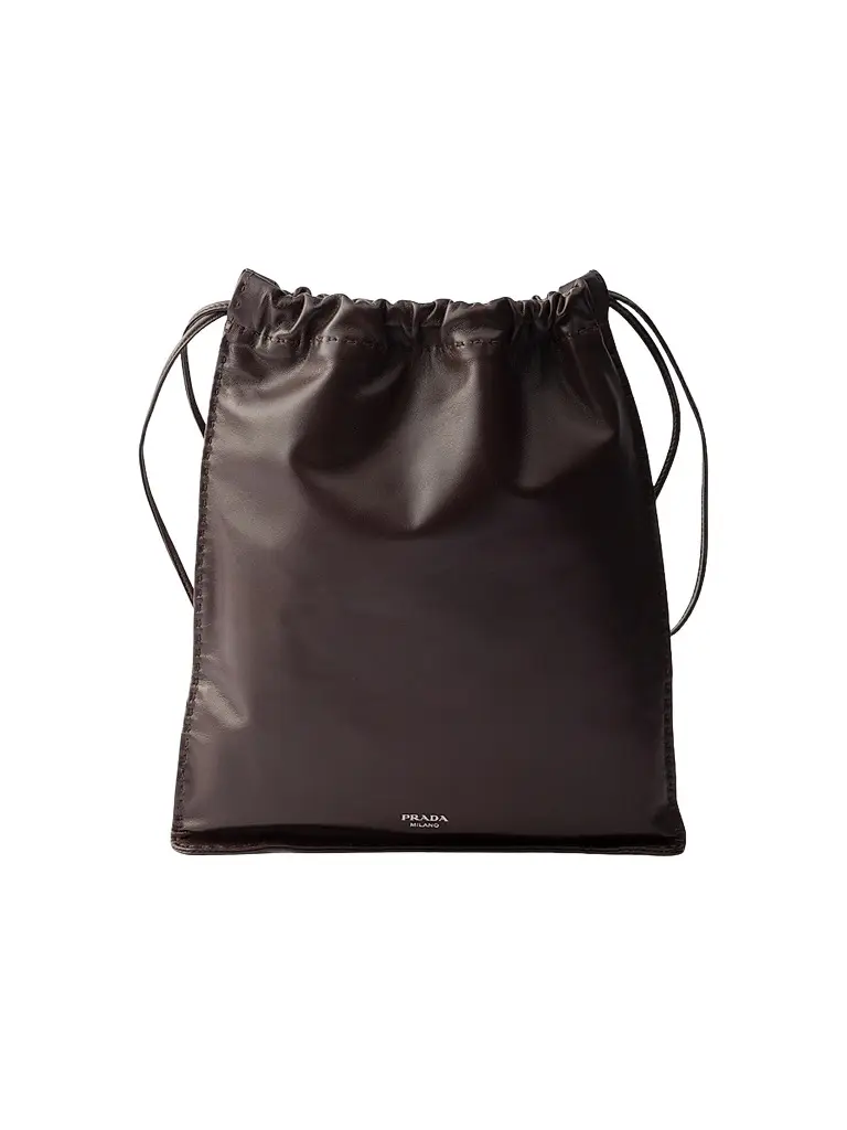 Prada Women's Wish Nappa Leather Pouch - Brown | Image 1 Prada Women's Wish Nappa Leather Pouch - Brown | Image 1