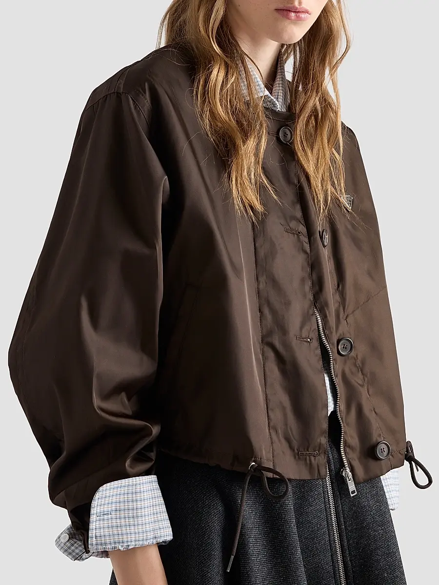 Prada Women's Nylon Blouson Jacket | Thumbnail 3 Prada Women's Nylon Blouson Jacket | Thumbnail 3