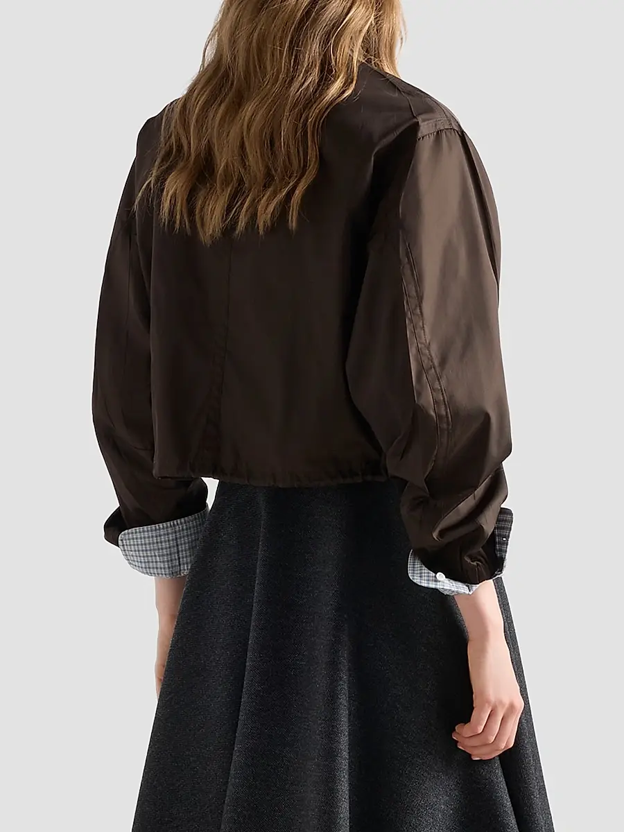 Prada Women's Nylon Blouson Jacket | Thumbnail 4 Prada Women's Nylon Blouson Jacket | Thumbnail 4