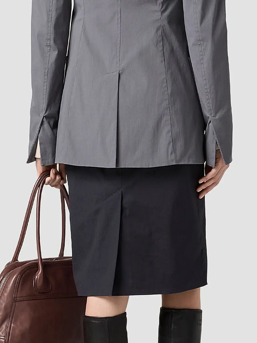 Miu Miu Women's Stretch Poplin Skirt | Thumbnail 3 Miu Miu Women's Stretch Poplin Skirt | Thumbnail 3