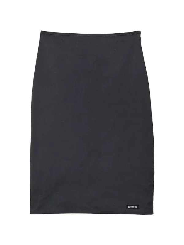 Miu Miu Women's Stretch Poplin Skirt