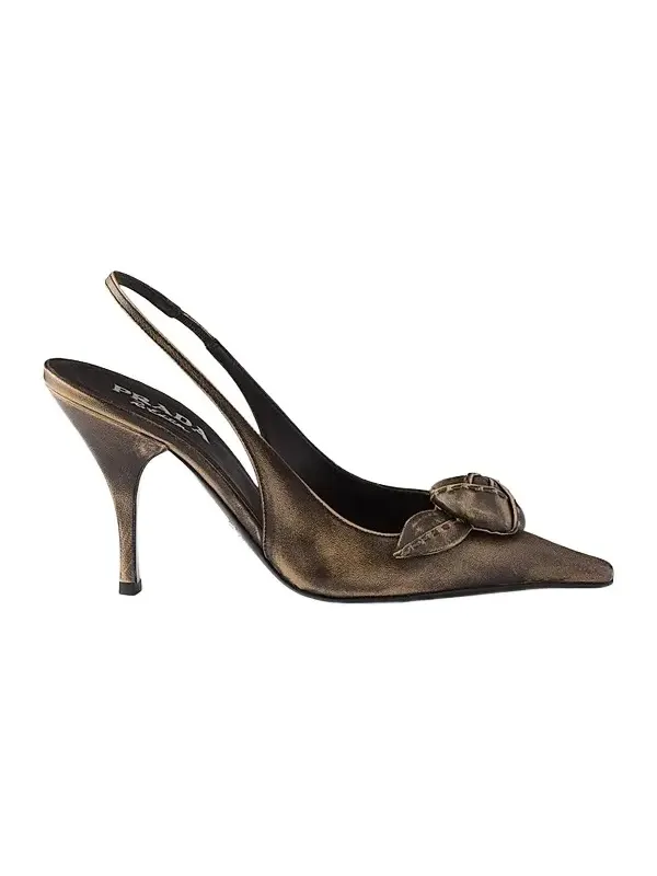 Women's Leather Slingback Pumps Women's Leather Slingback Pumps