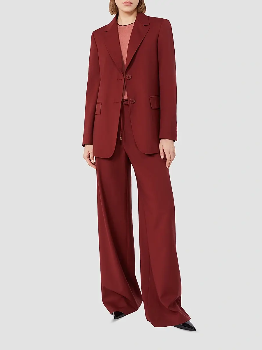 Max Mara Women's Single Breasted Woollen Cloth Jacket | Thumbnail 2