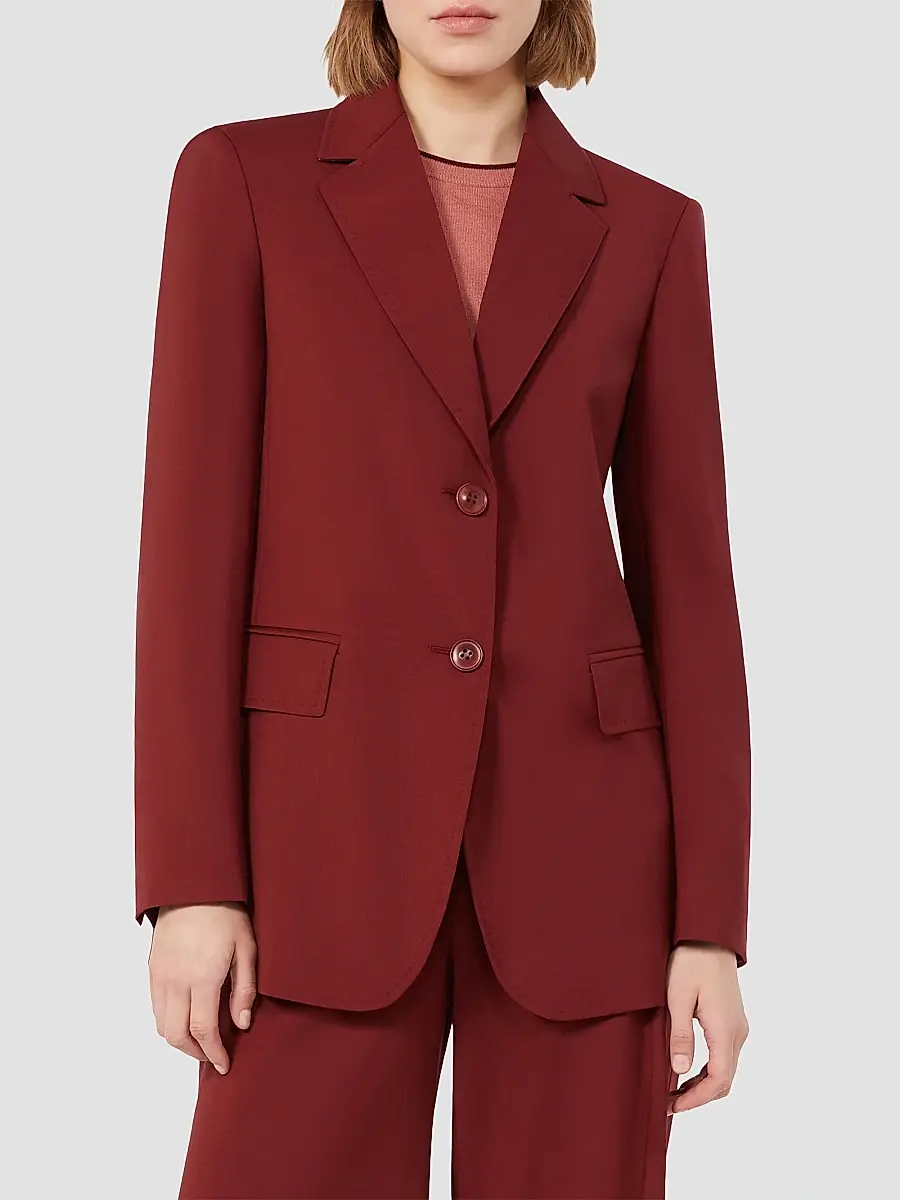 Max Mara Women's Single Breasted Woollen Cloth Jacket | Thumbnail 3