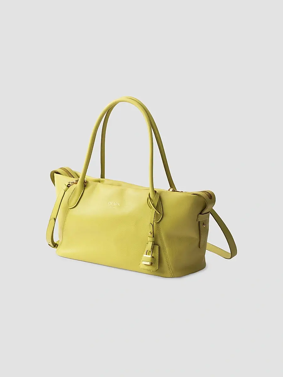 Prada Women's Leather Top Handle Bag | Thumbnail 2 Prada Women's Leather Top Handle Bag | Thumbnail 2