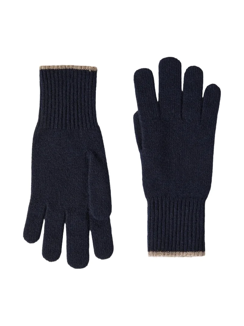 Brunello Cucinelli Men's Cashmere Knit Gloves