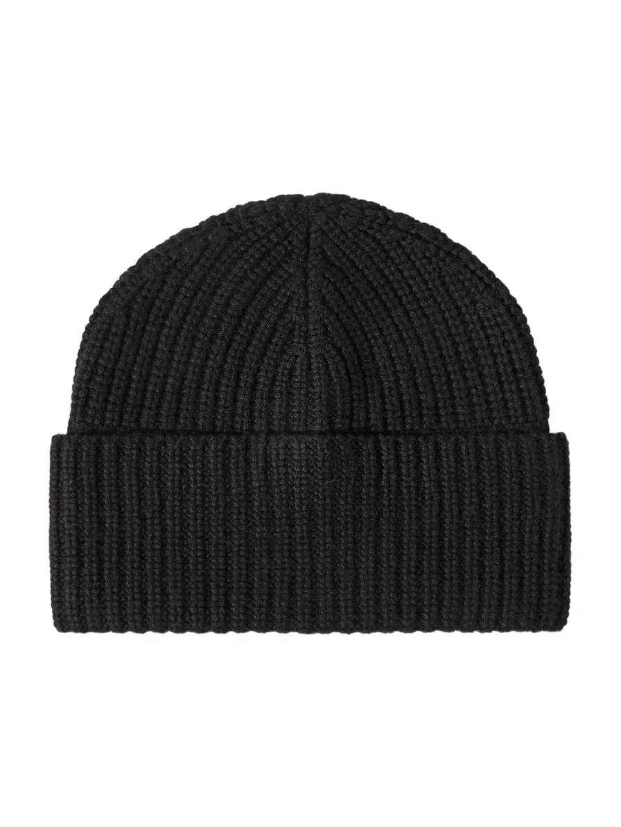 Men's Cashmere English Rib Knit Beanie Men's Cashmere English Rib Knit Beanie