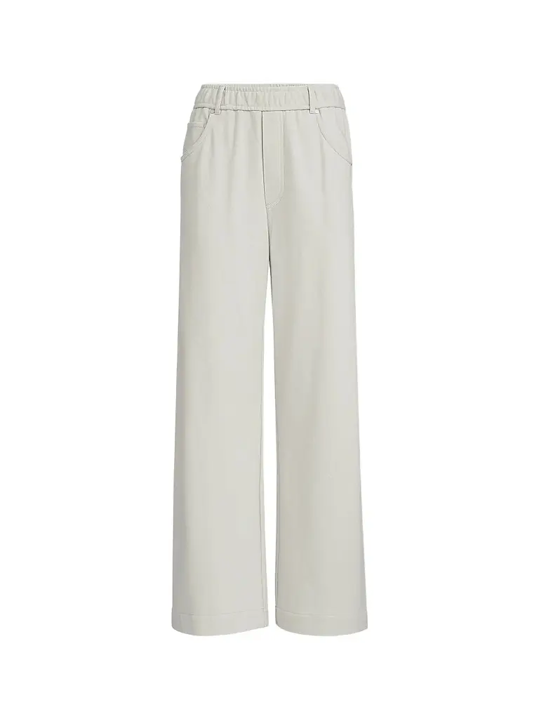 Brunello Cucinelli Women's Cotton Smooth French Terry Trousers - Milk | Image 1 Brunello Cucinelli Women's Cotton Smooth French Terry Trousers - Milk | Image 1