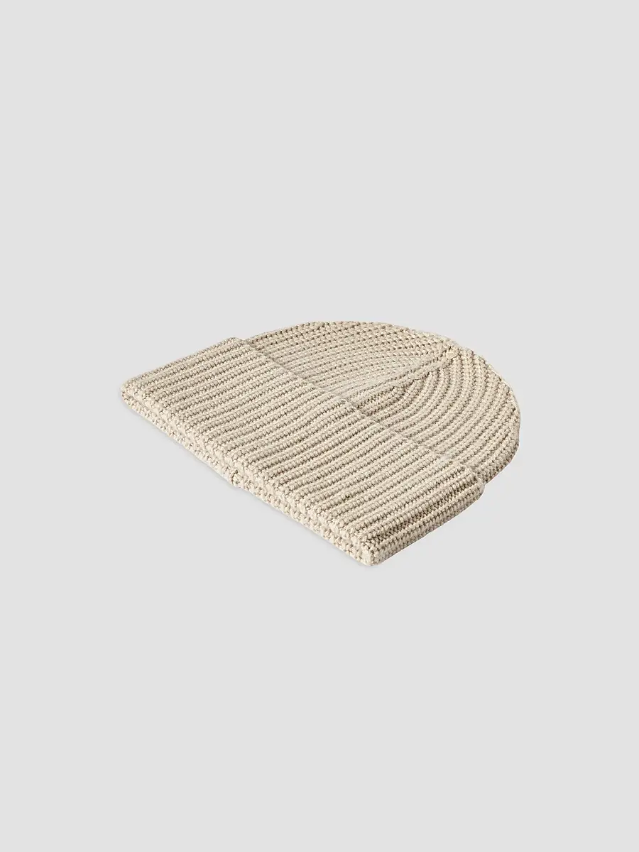 Brunello Cucinelli Men's Cashmere English Rib Knit Beanie | Thumbnail 2 Brunello Cucinelli Men's Cashmere English Rib Knit Beanie | Thumbnail 2