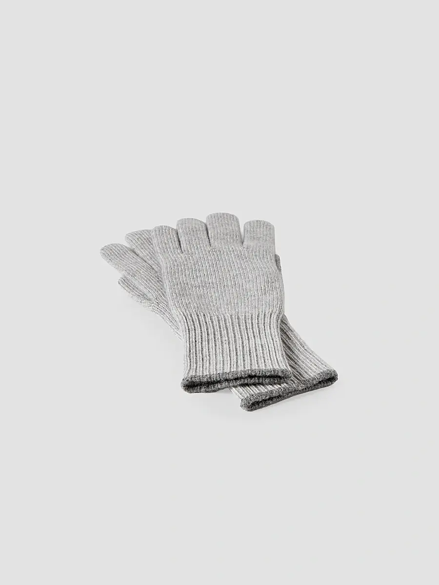 Brunello Cucinelli Men's Cashmere Knit Gloves | Thumbnail 2 Brunello Cucinelli Men's Cashmere Knit Gloves | Thumbnail 2
