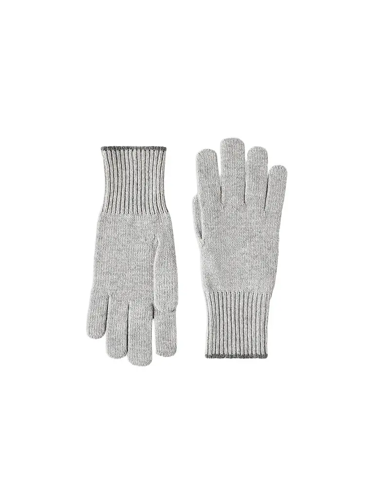 Brunello Cucinelli Men's Cashmere Knit Gloves - Grey | Image 1 Brunello Cucinelli Men's Cashmere Knit Gloves - Grey | Image 1